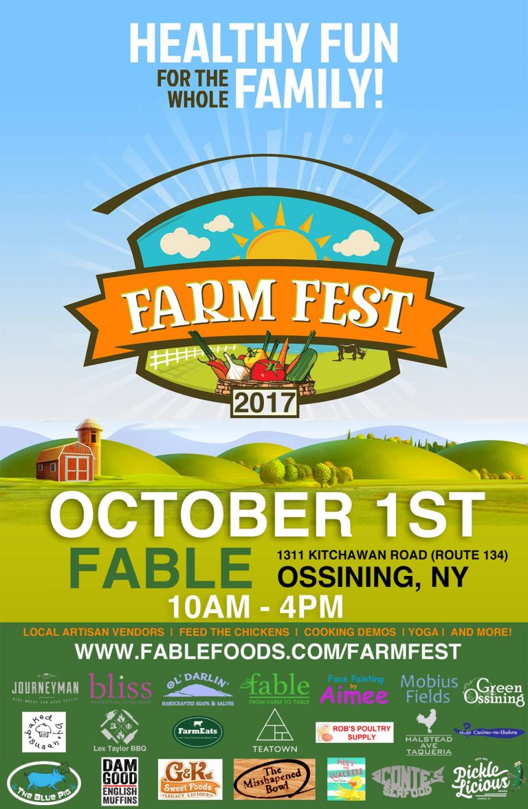 Farm Fest! This Sunday, Oct 1st from 10a4p at FableFarmToTable
